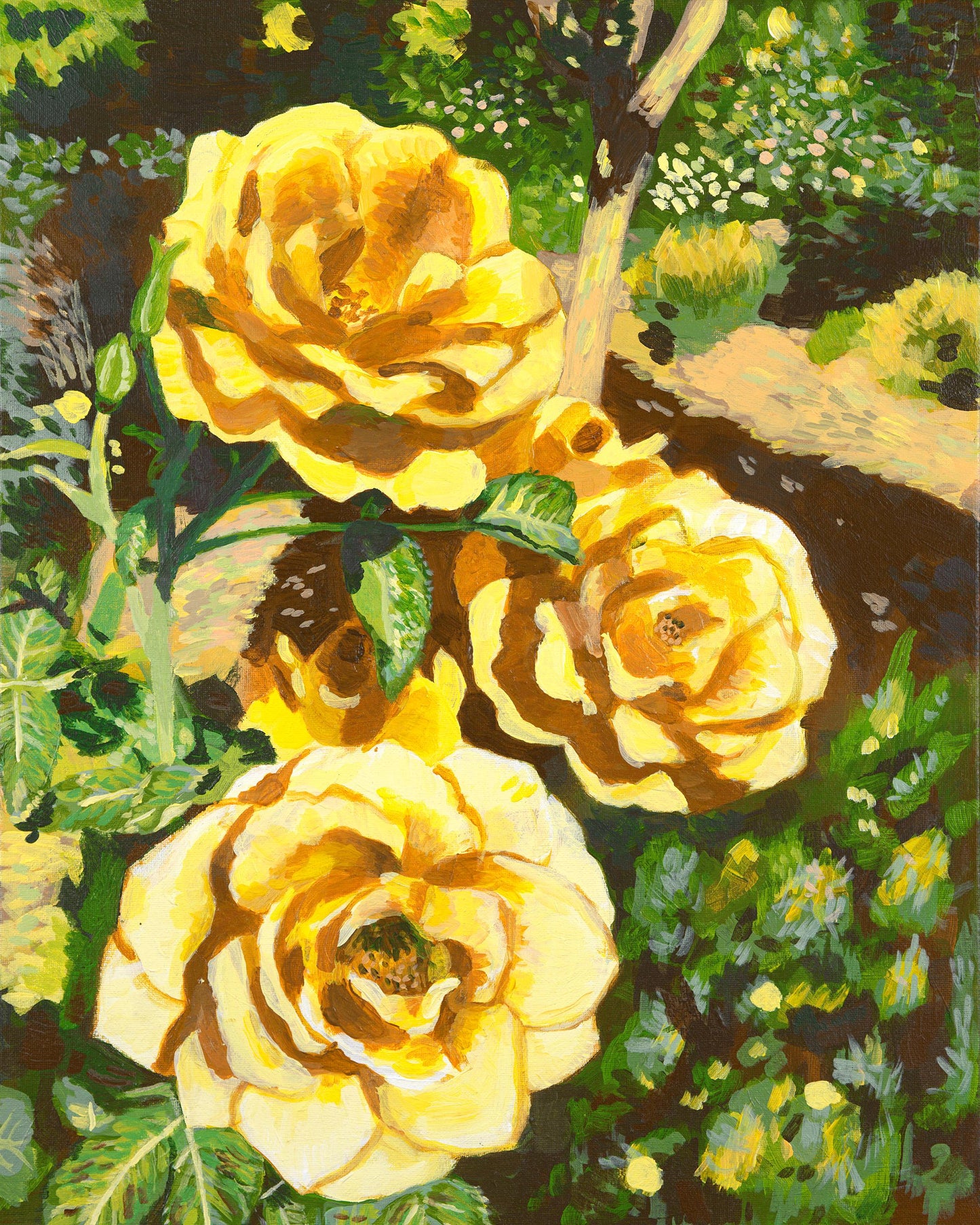 Yellow Roses 8.5x11 Print