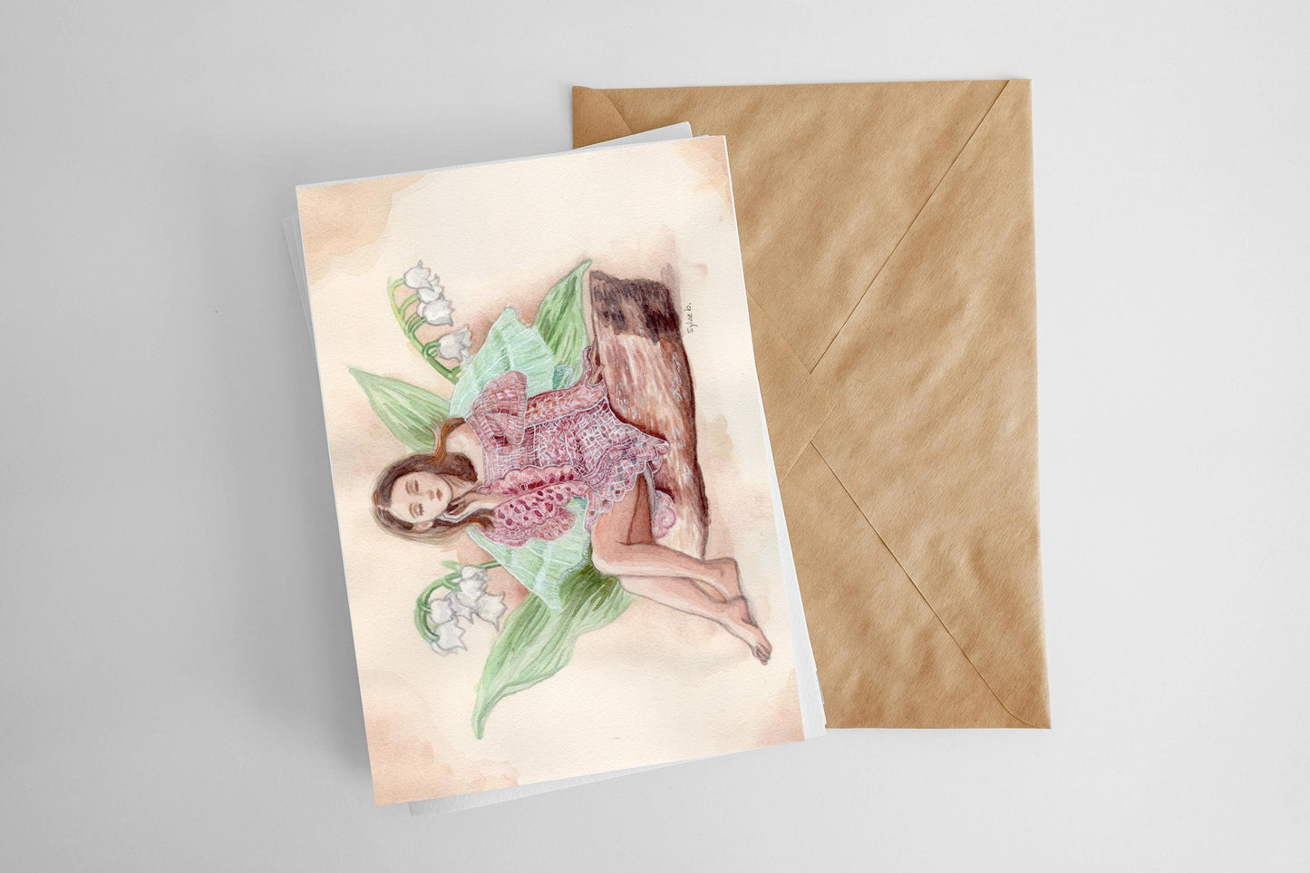 Lily of the Valley Fairy Greeting Card