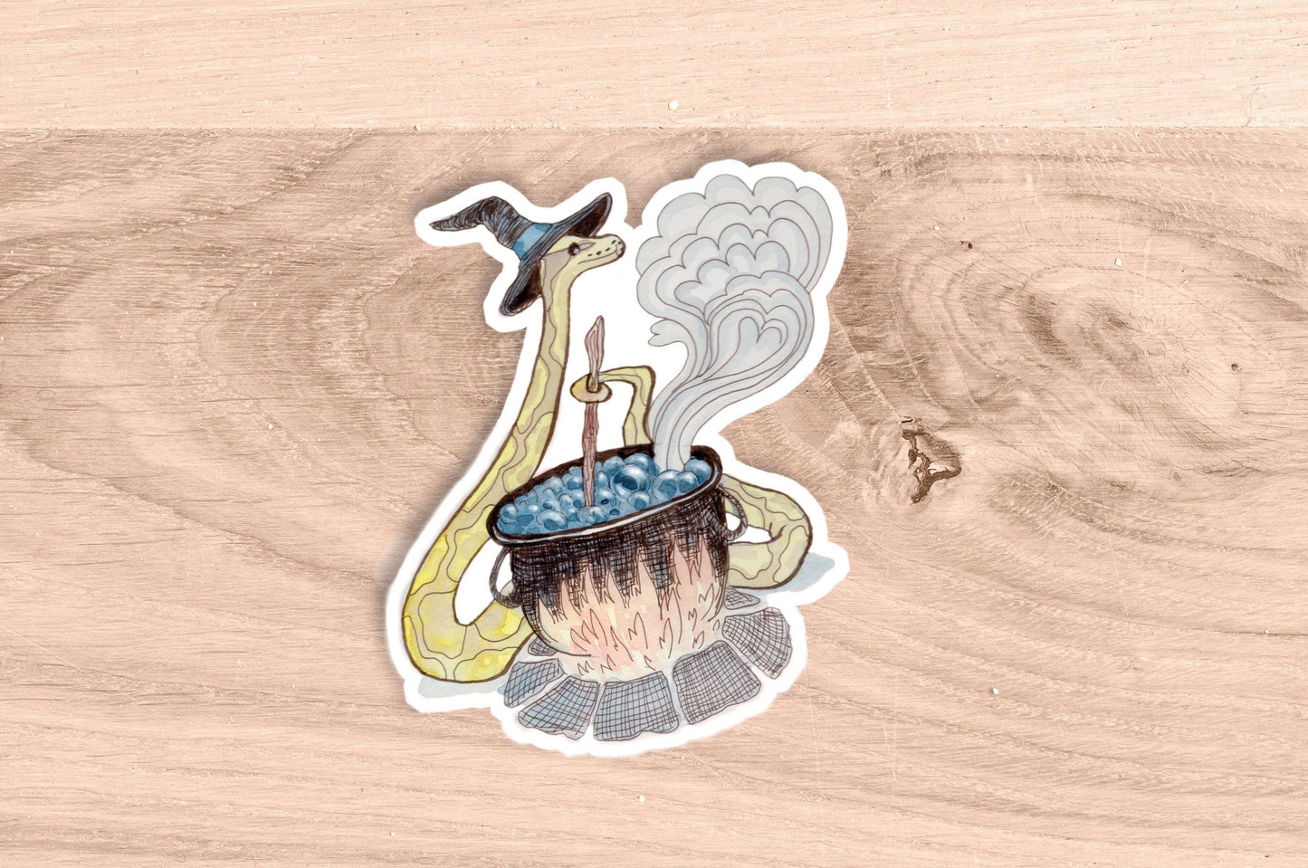 Ball Python Witch Sticker