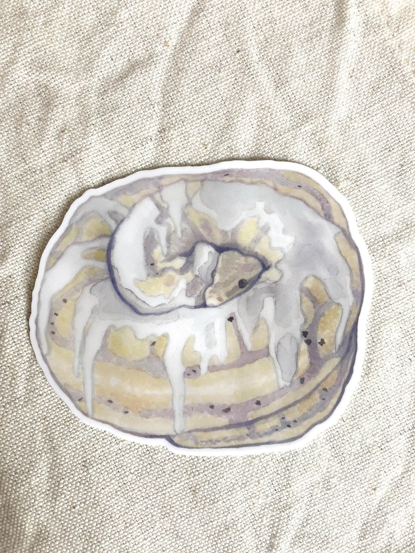 Cinnamon Roll Ball Python Sticker