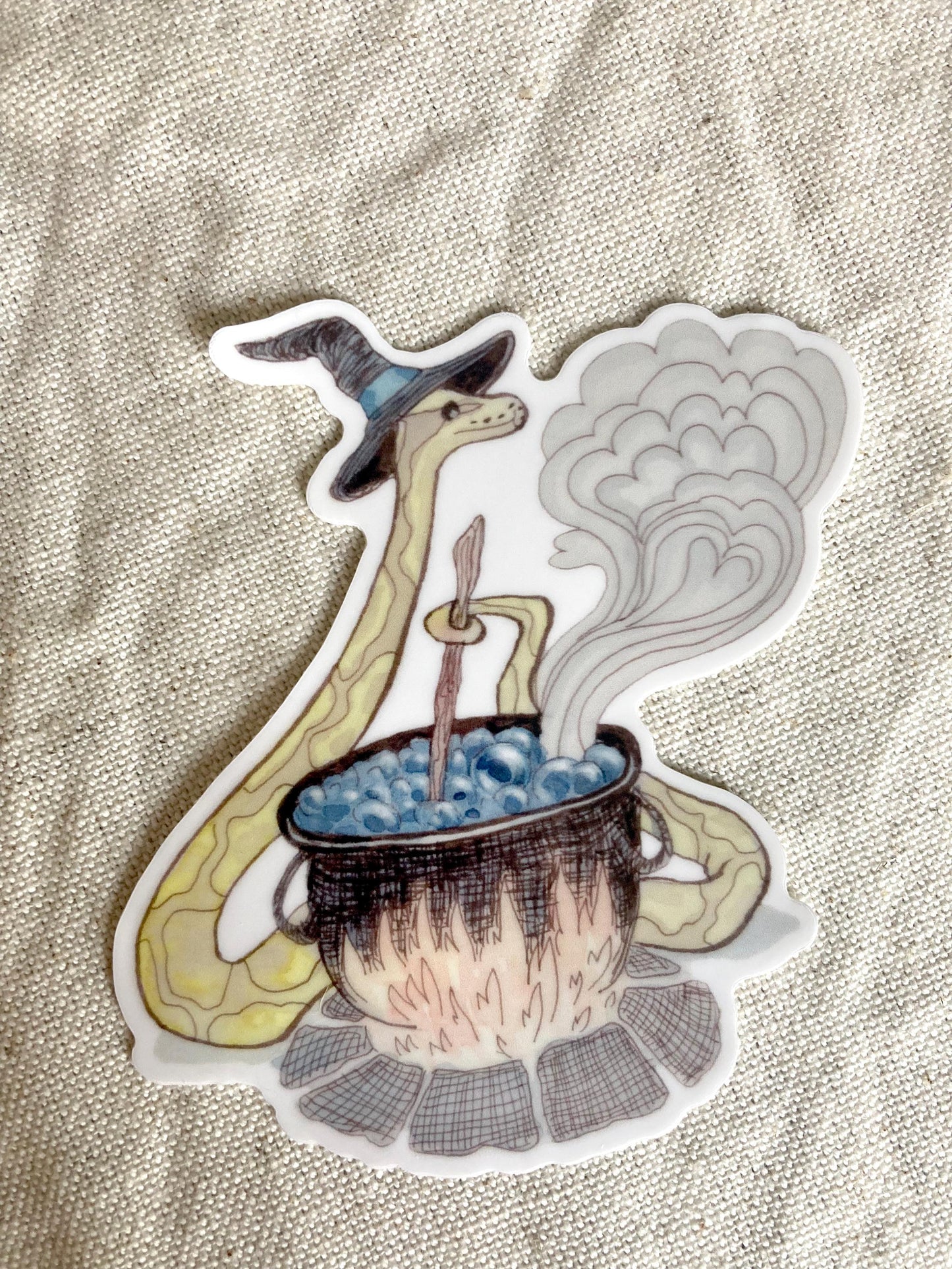 Ball Python Witch Sticker