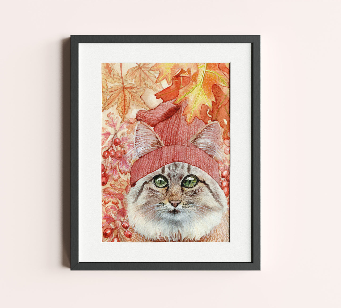 Autumn Cat Art Prints