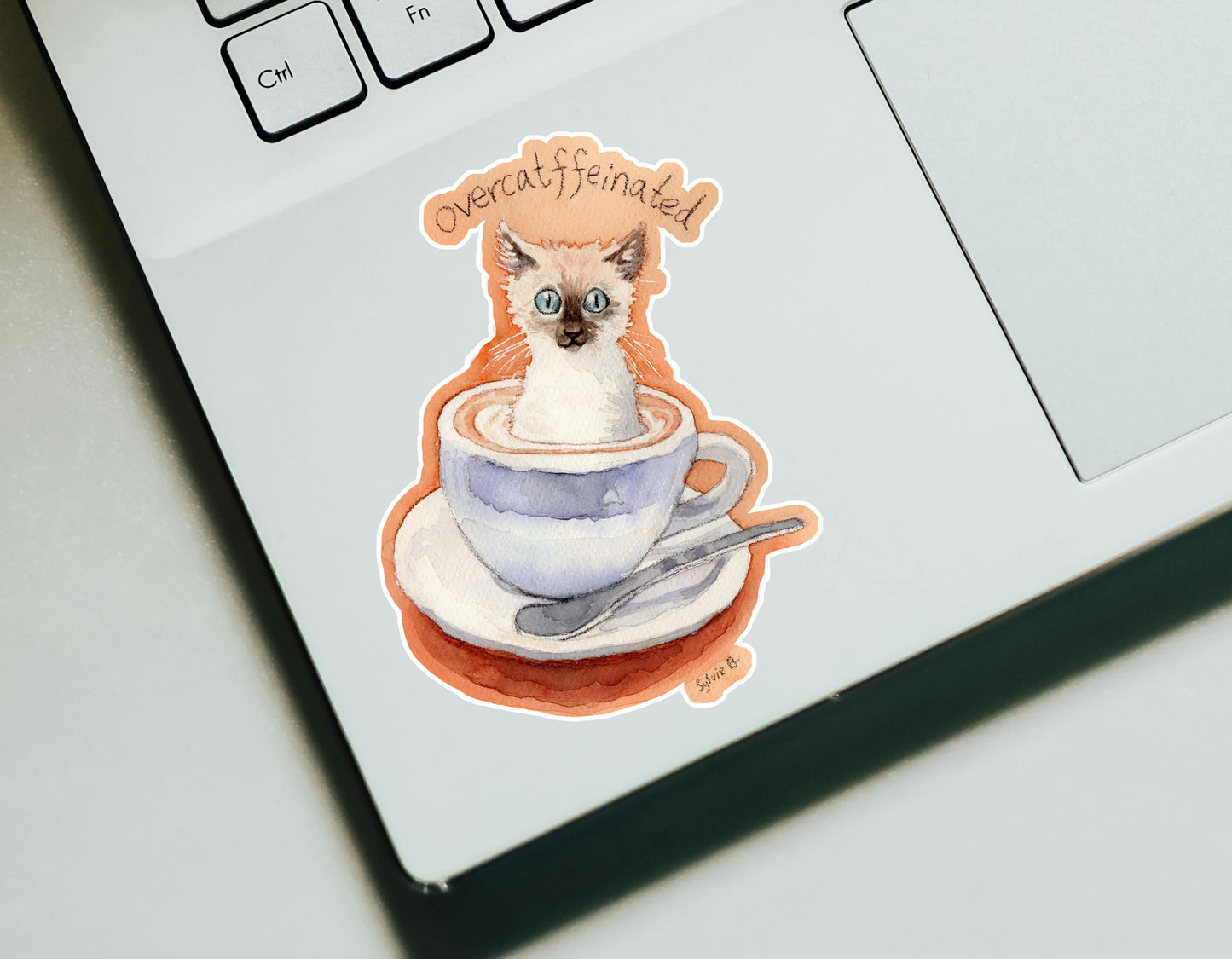Overcatffeinated Sticker