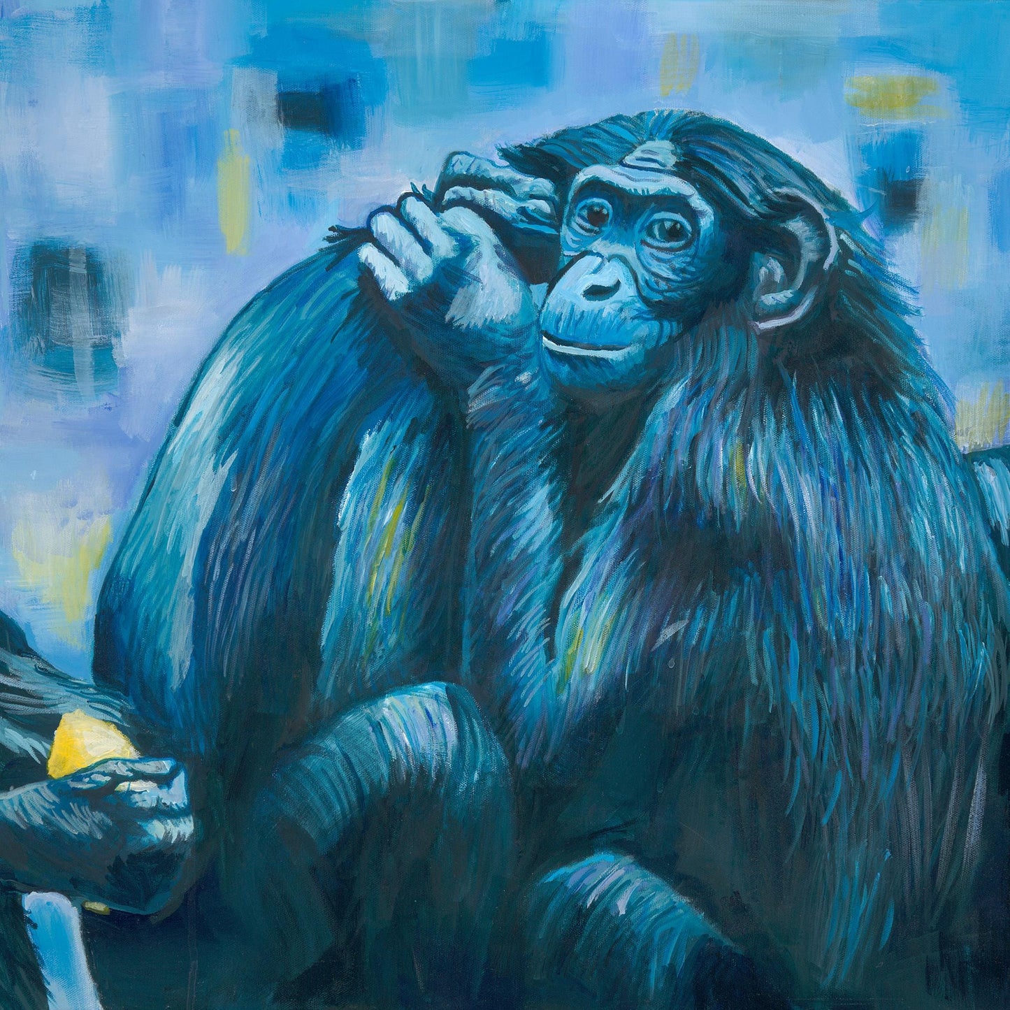 Bonobos in Blue 8.5x11 Print