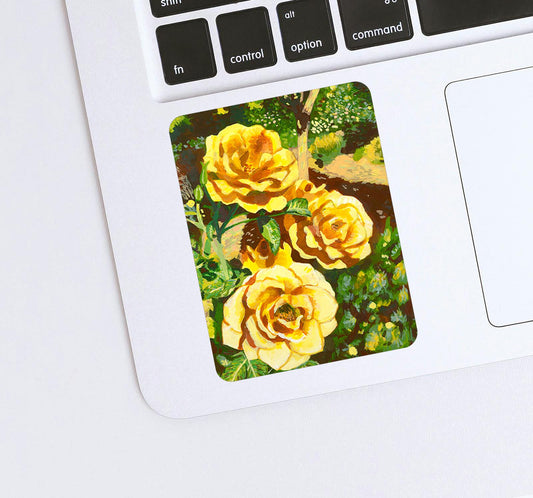 Yellow roses stickers