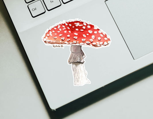 Amanita Mushroom Sticker