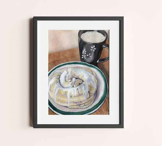 Ball Python Cinnamon Roll 8.5x11 Print