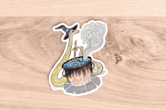 Ball Python Witch Sticker