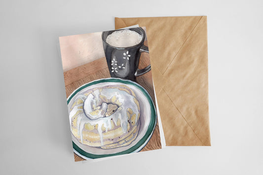 Cinnamon Roll Python Greeting Cards