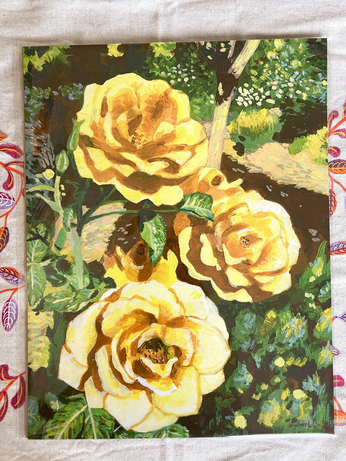 Yellow Roses 8.5x11 Print