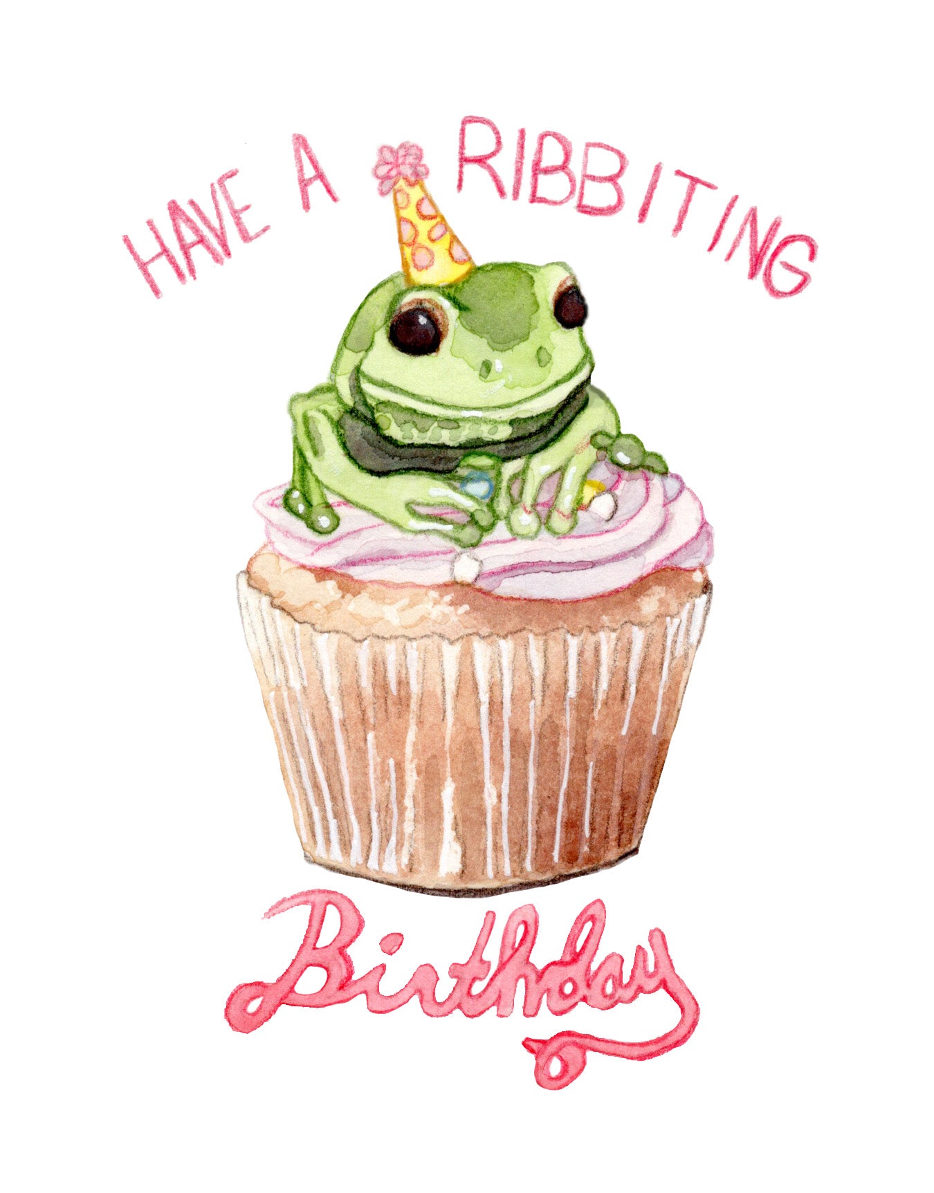 Have a Ribbiting Birthday Greeting Card