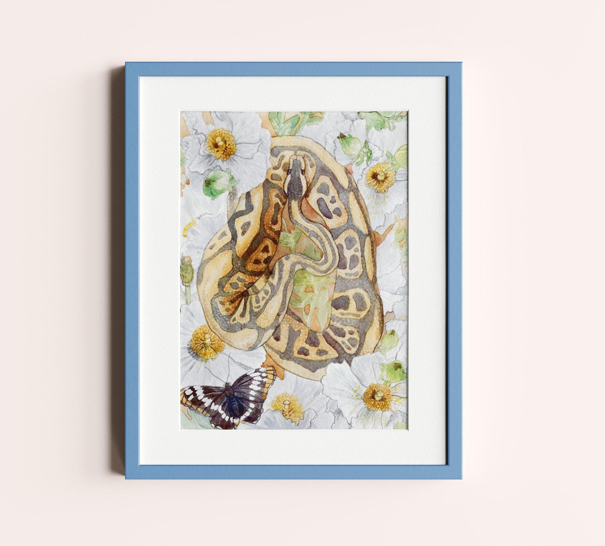 Python in Bloom II art prints 8x10