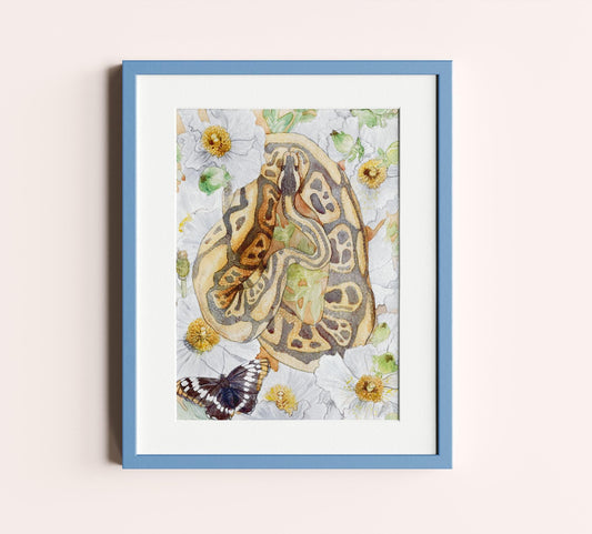 Python in Bloom II art prints 8x10