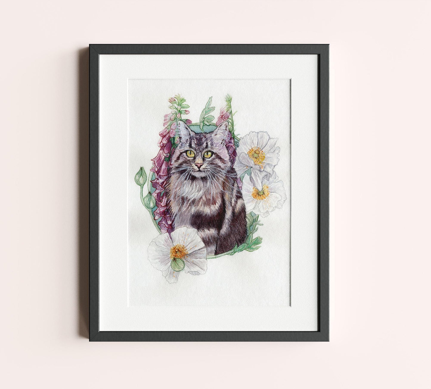 Foxglove Cat 8x10 Prints