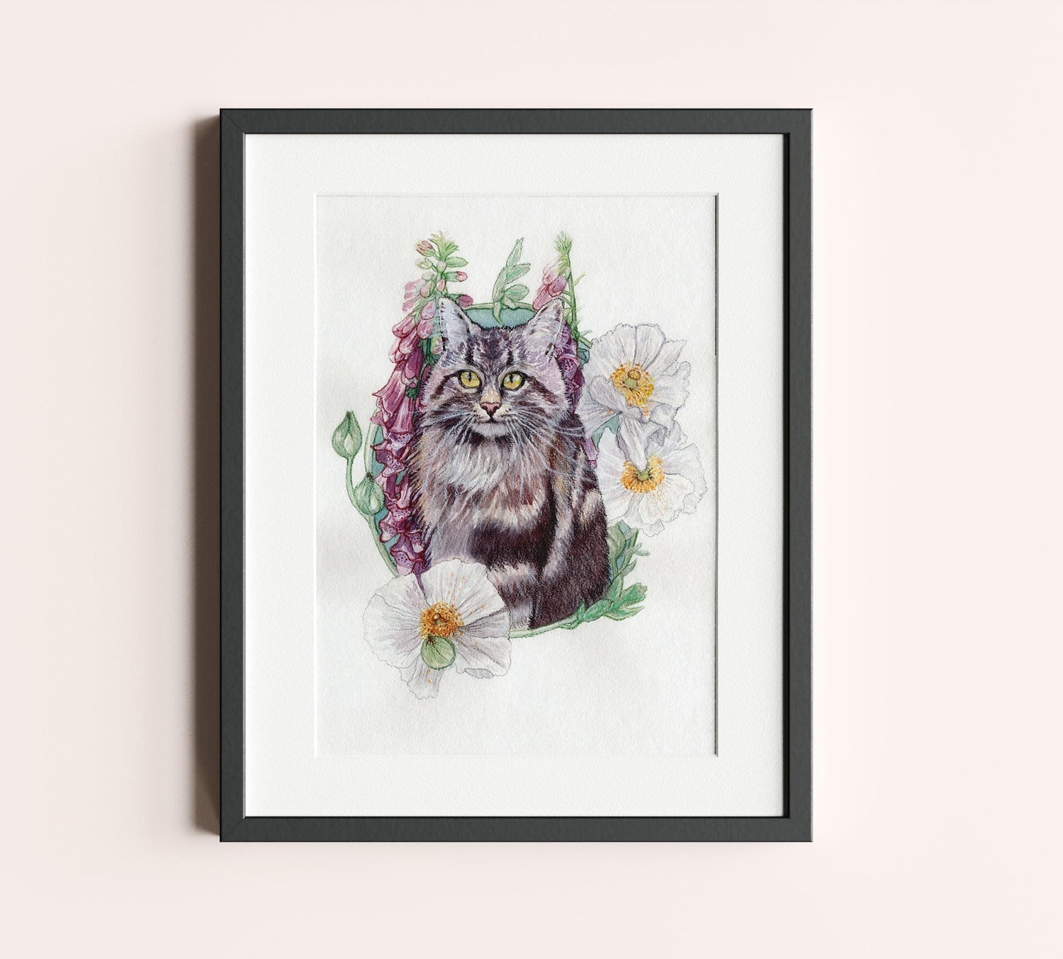 Foxglove Cat 8x10 Prints
