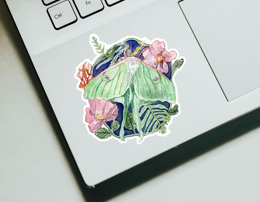 Luna Moth Sticker