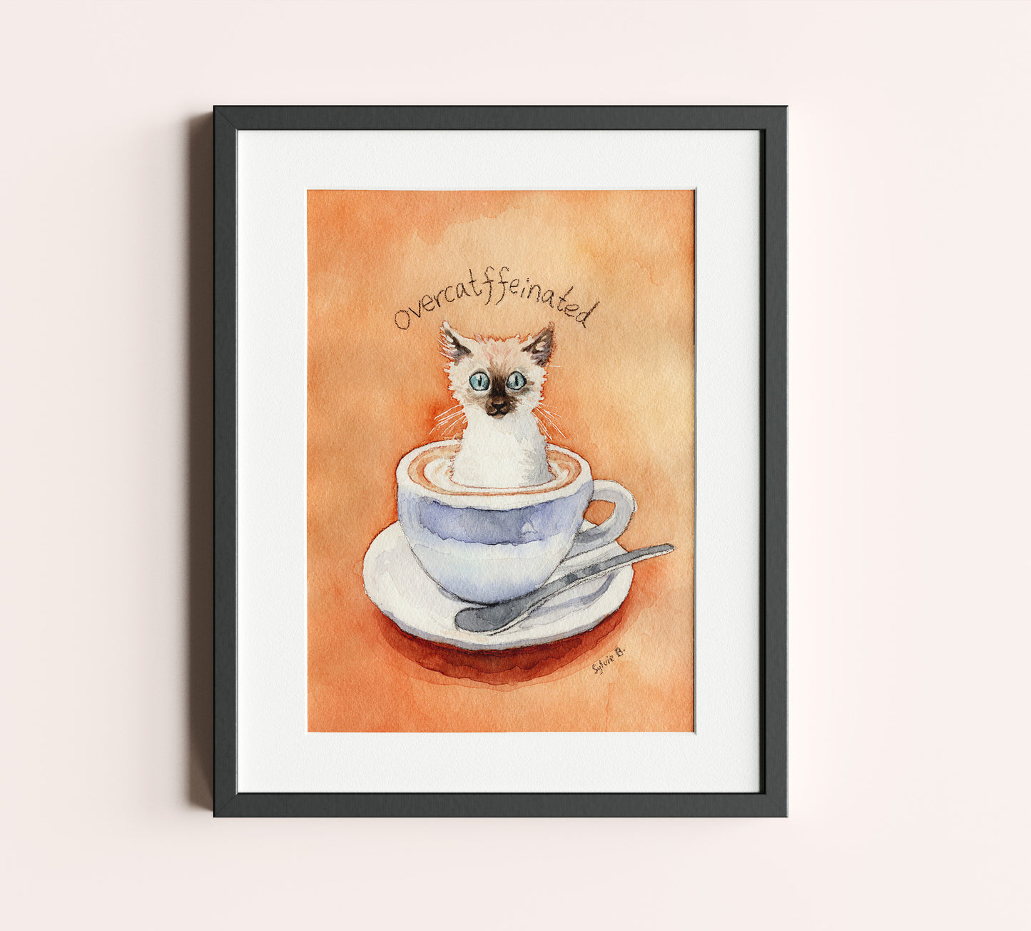 Overcatffeinated Print 8x10